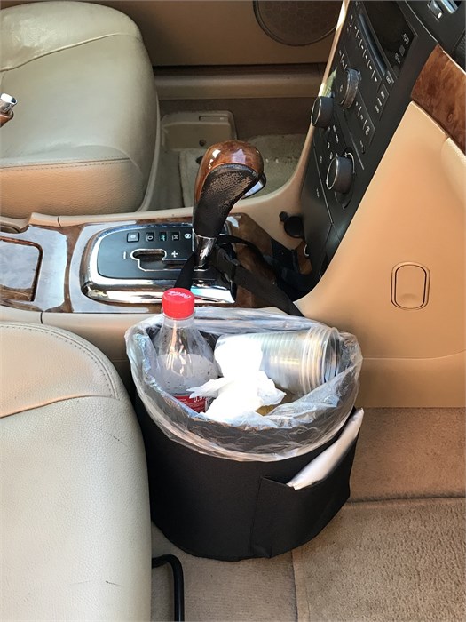 Урна в автомобиль жесткий каркас черная. Y20720Bl - фото 153