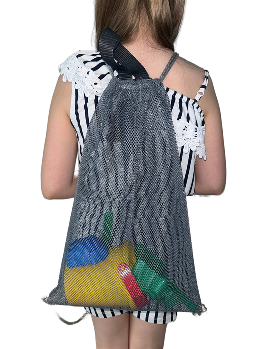 Рюкзак-мещок универсальный для пляжа, обуви серый. RU24861Gr - фото 184