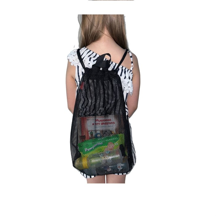 Рюкзак-мещок универсальный для пляжа, обуви черный. RU24860Bl - фото 190