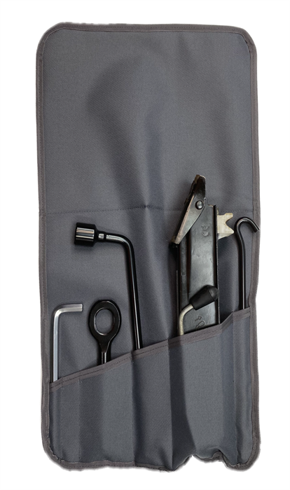 Сумка-скрутка для инструментов в автомобиль с клапаном серая. D22430Gr - фото 242