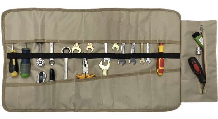 Сумка скрутка для инструмента с ремнями размер 58х35х10 см бежевая. IN21425Be - фото 273