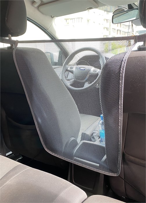 Защитная перегородка между передних сидений "Сетка" серая. S25509Gr - фото 309