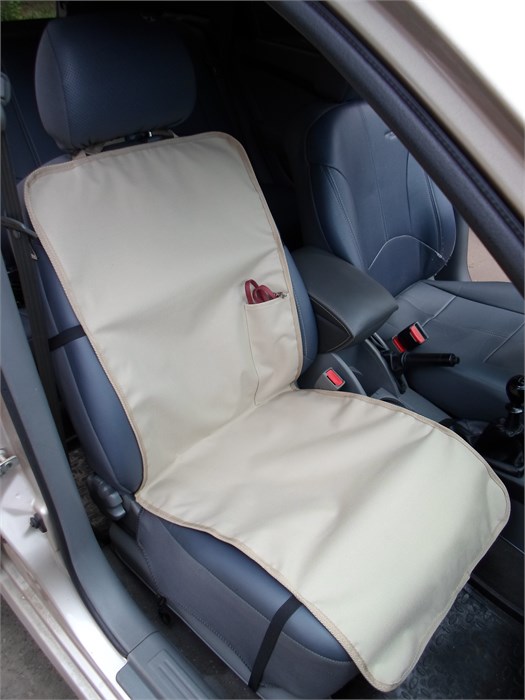 Накидка переднее сиденье с карманом (бежевая). S17314Be - фото 415