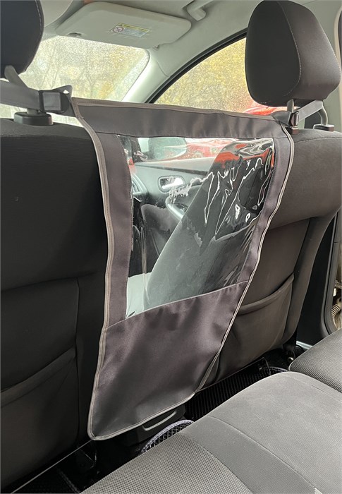 Защитная перегородка между передних сидений с прозрачным окошком серая. Per25381Gr - фото 451